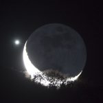 تصویر روز ناسا: ماه، ناهید، درخت